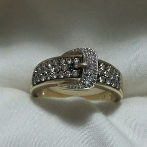 Buckle Ring, 10kt yellow gold, .47 ct